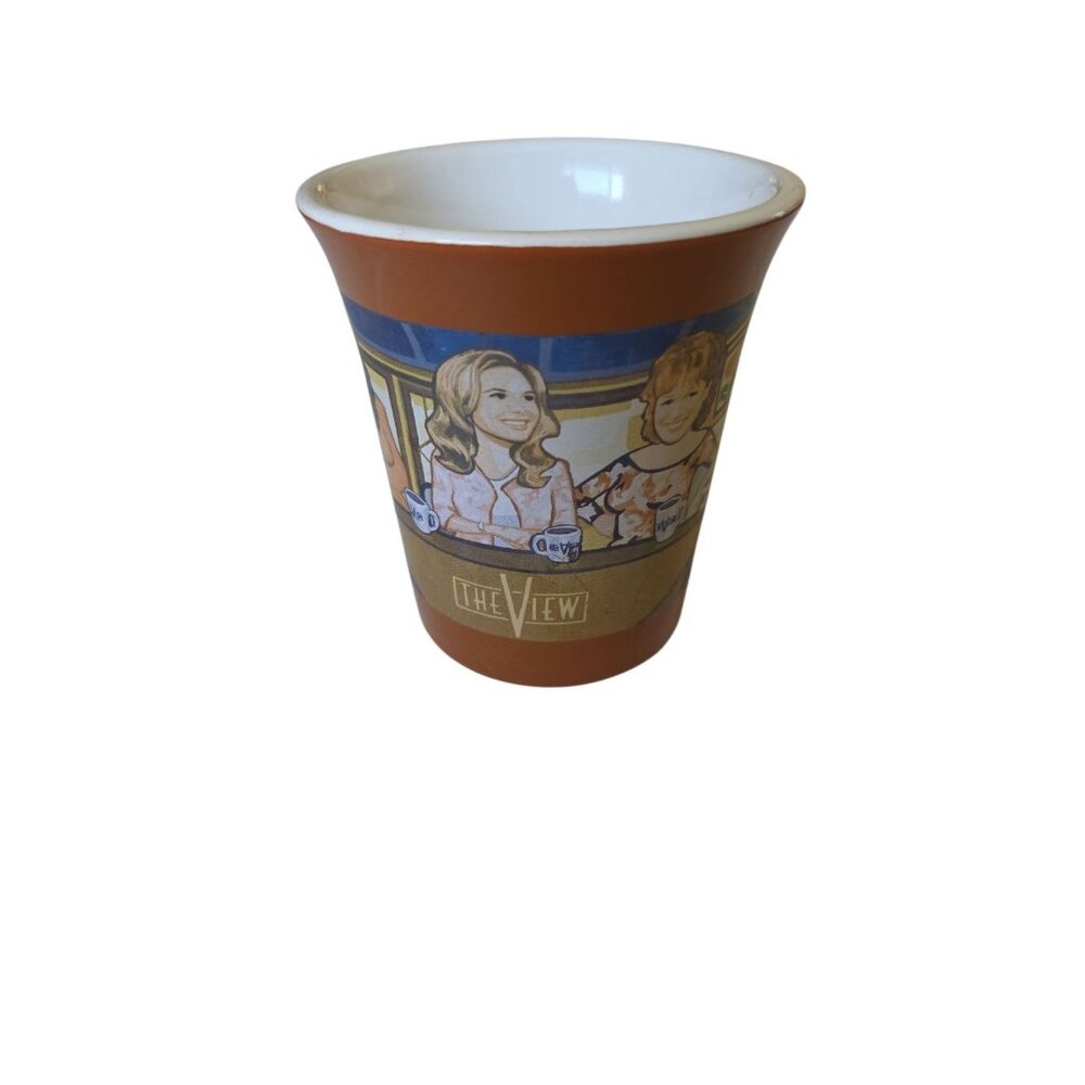 The View Coffee Mug Cup OG CAST Barbara Walters Elizabeth Meredith Star Joy